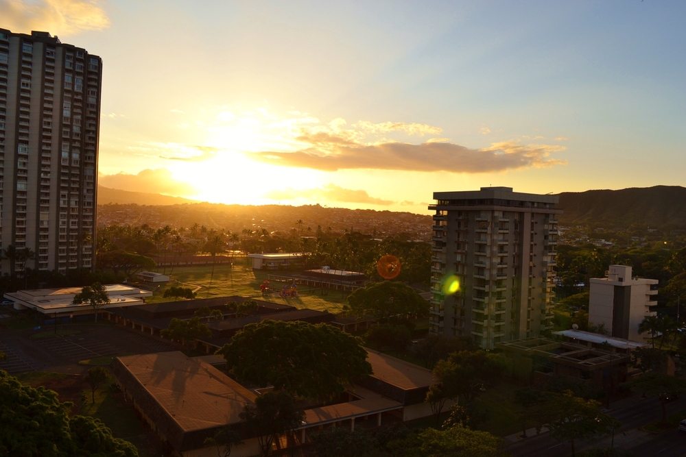 Хаваи, гледка от хотела
